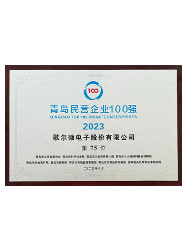 2023年青島市民營企業100強